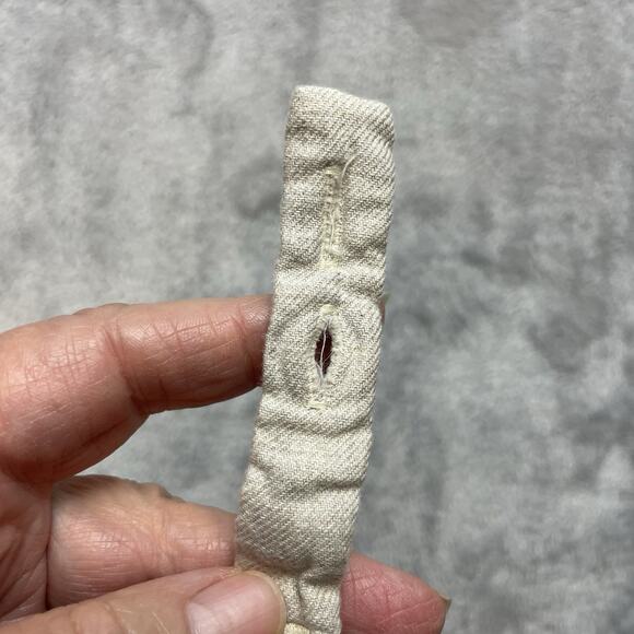 Janie and Jack Layette Overalls Romper Infant Boys 3-6 Month Beige 100% Cotton - Picture 6 of 7